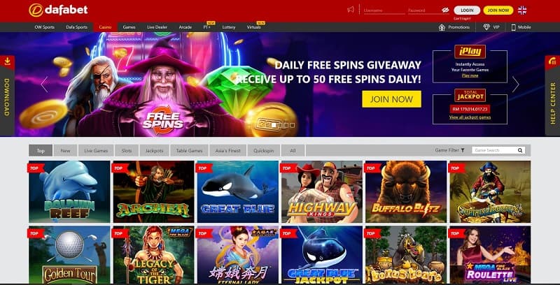 dafabet-Available-Games-Live-Casino