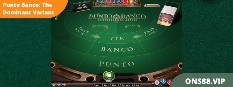 Punto Banco The Dominant Variant